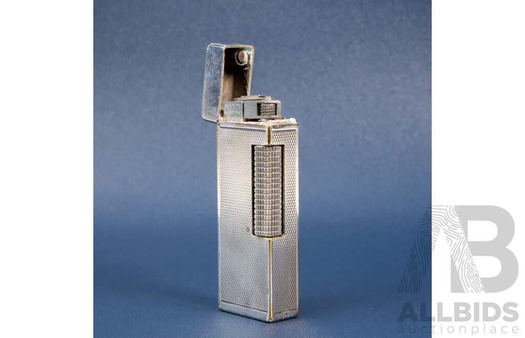 Dunhill Rollagas Lighter Silver Barley Design