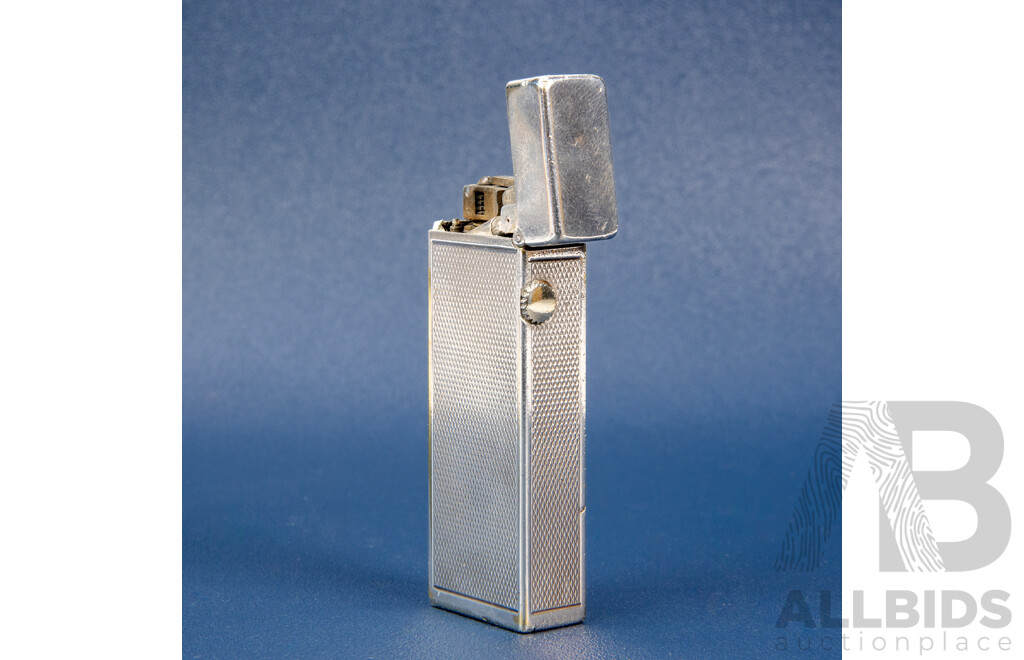 Dunhill Rollagas Lighter Silver Barley Design