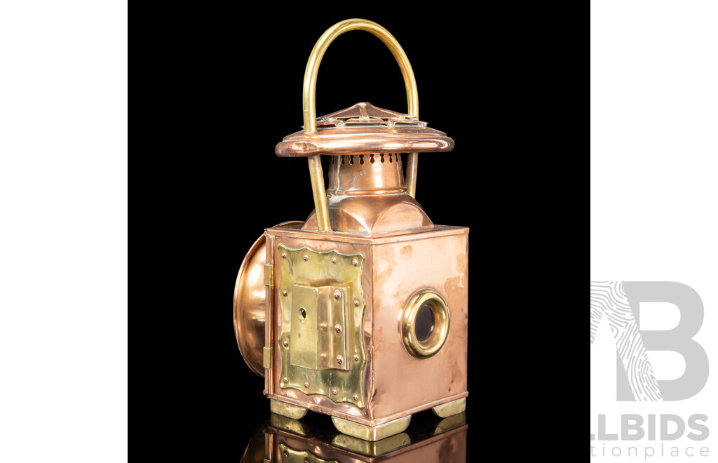 Rare Vintage Brandt Brothers Railway Lamp