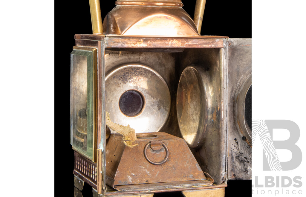 Rare Vintage Brandt Brothers Railway Lamp