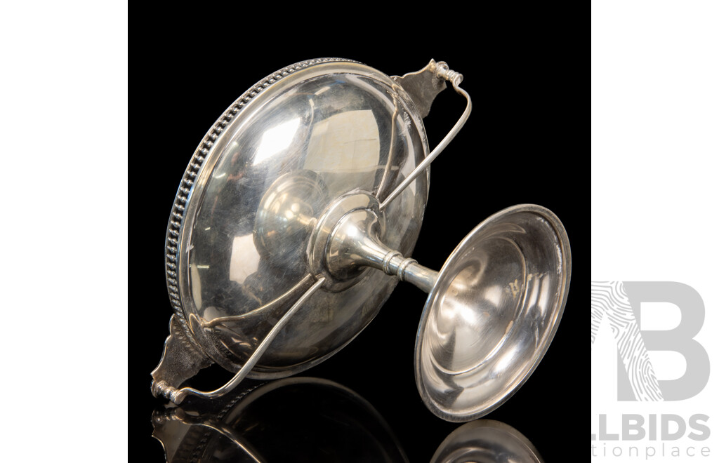 Antique Sterling Silver Tazza, Martin Hall & Co Ltd, Sheffield, 1918, 394g