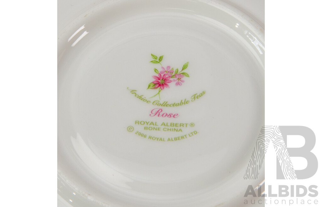 Four Vintage Cup and Saucer Sets Tuscan Shelley Wade and Royal Doulton