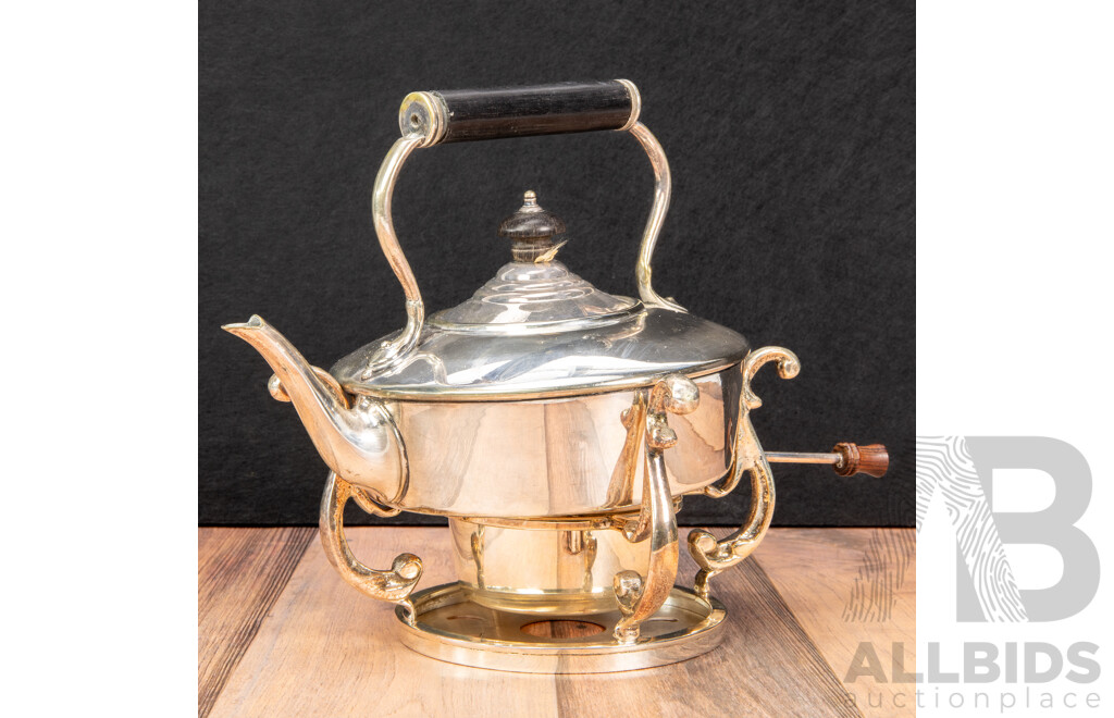 Mappin and Webb Silver Plate Tipping Teapot