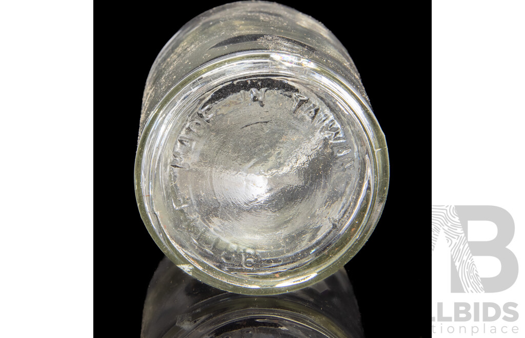 Set of 12 Vintage Glass Apothecary or Spice Jars