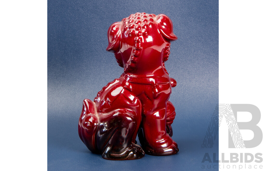 Royal Doulton Flambe Dog of Fo No 2957