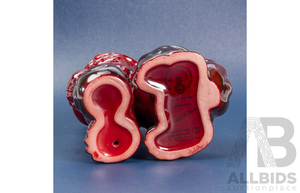 Royal Doulton Flambe Dog of Fo No 2957