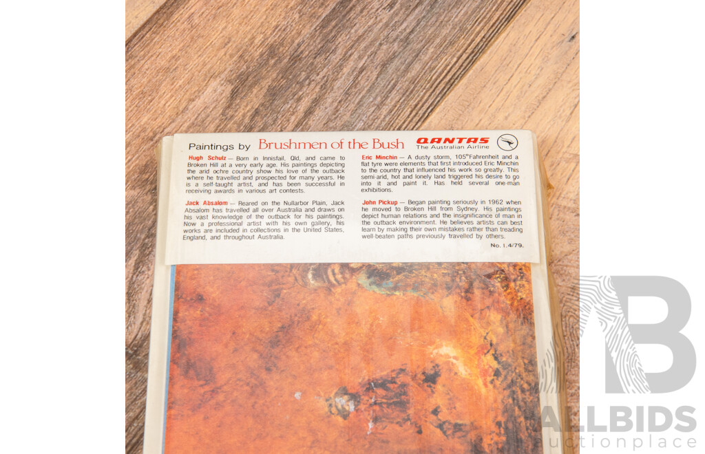 Qantas 1970s Brushmen of the Bush Greeting Cards Set