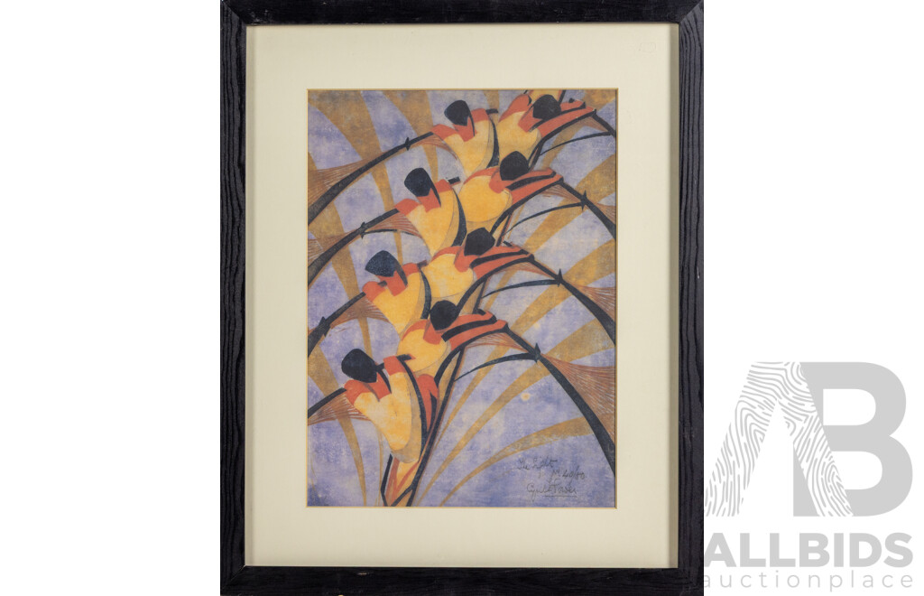 Cyril Edward Power The Eight 1930 Limited Edition Fine Art Print Framed