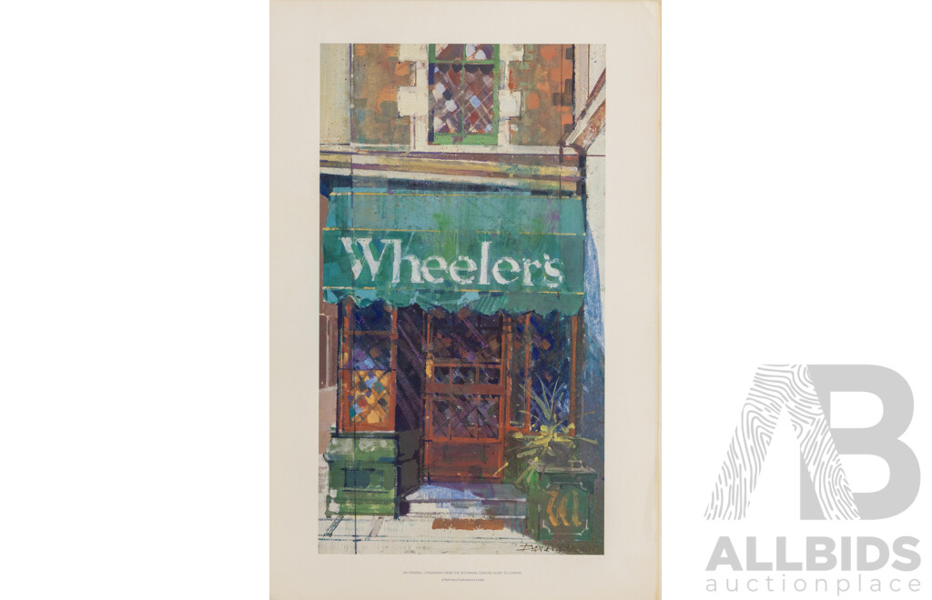 Extremely Rare Rothmans Concise Guide to London 1981 Collection of 15 Art Prints by Dexter Brown