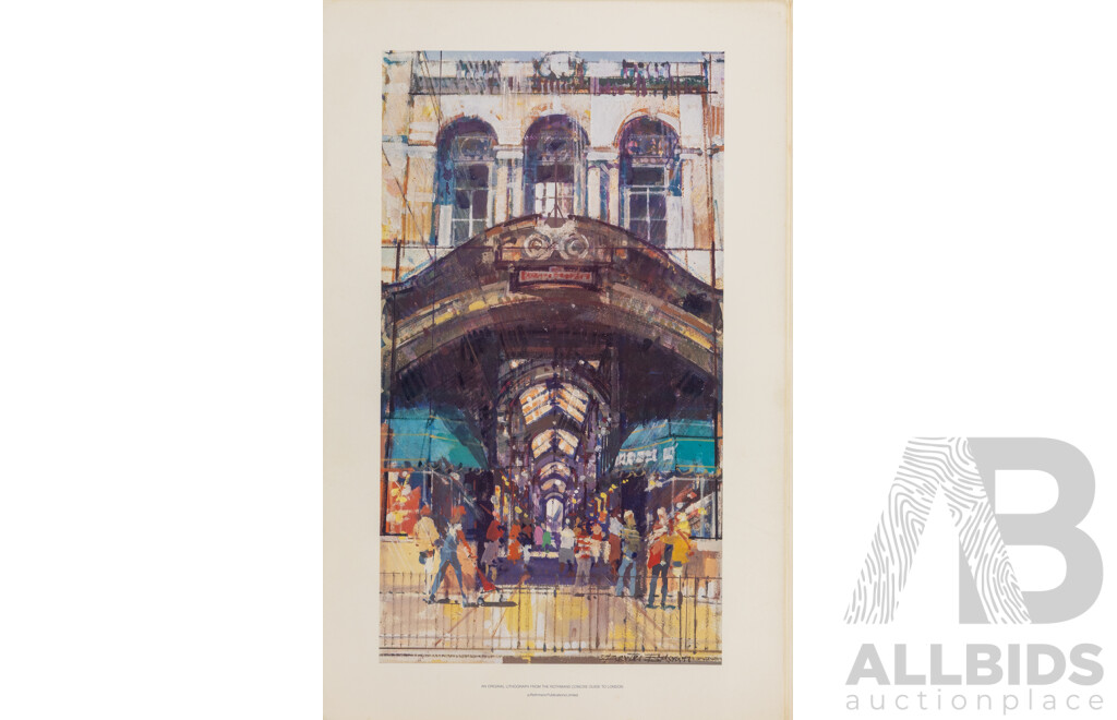 Extremely Rare Rothmans Concise Guide to London 1981 Collection of 15 Art Prints by Dexter Brown