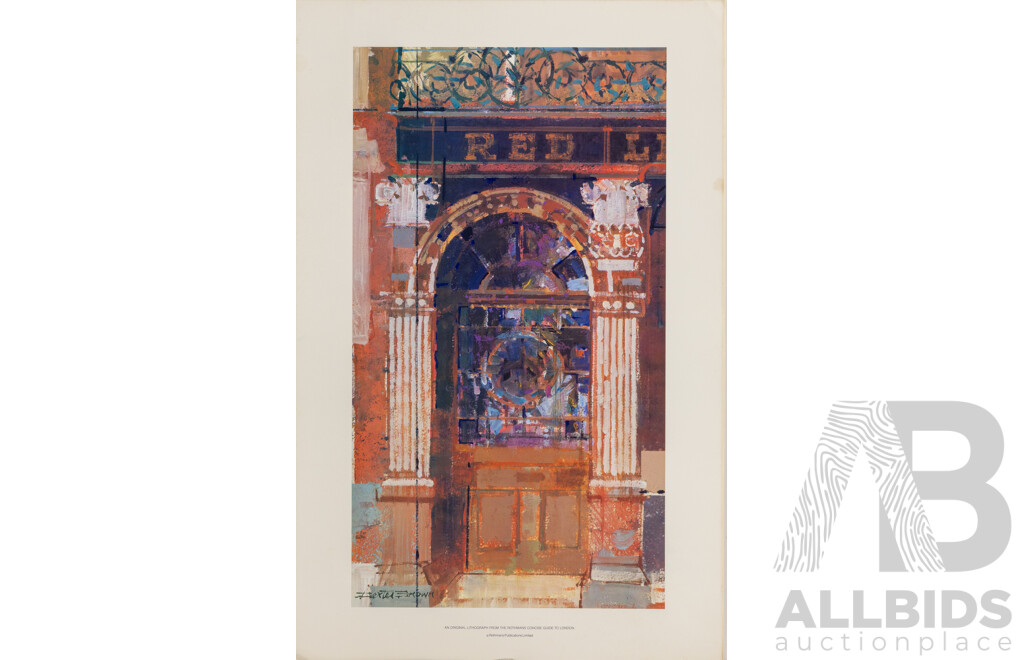 Extremely Rare Rothmans Concise Guide to London 1981 Collection of 15 Art Prints by Dexter Brown