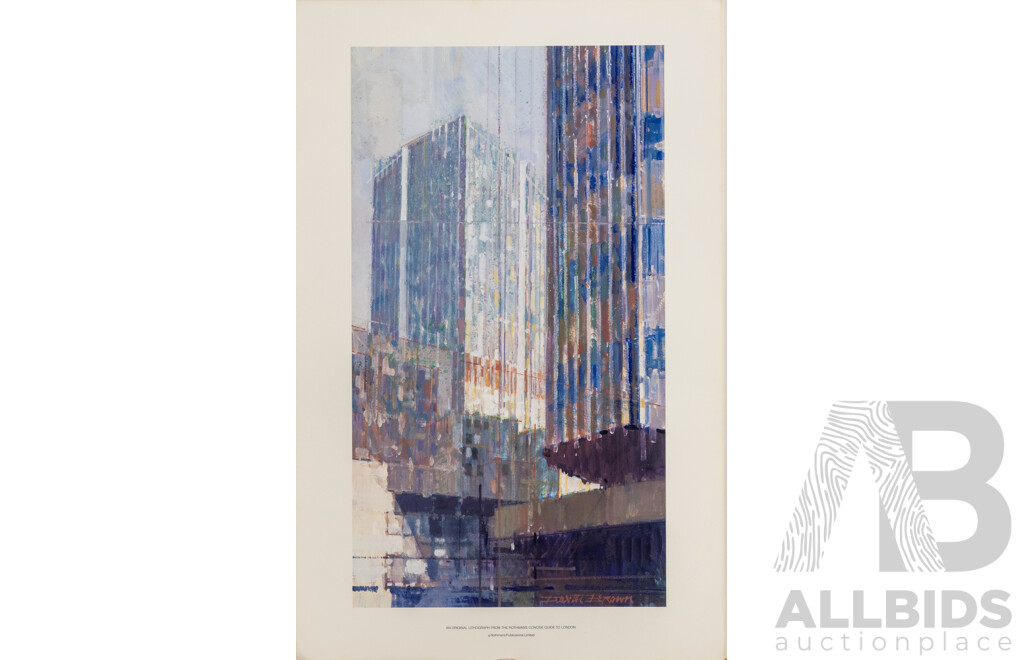 Extremely Rare Rothmans Concise Guide to London 1981 Collection of 15 Art Prints by Dexter Brown