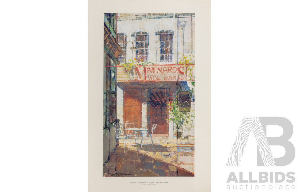 Extremely Rare Rothmans Concise Guide to London 1981 Collection of 15 Art Prints by Dexter Brown