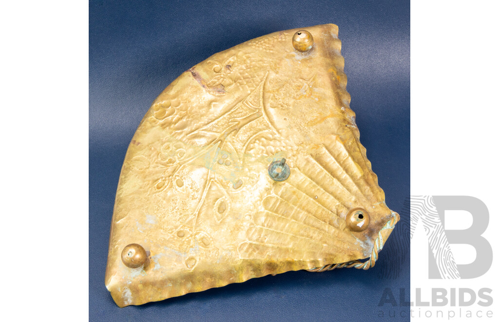 Antique Brass Inkwell