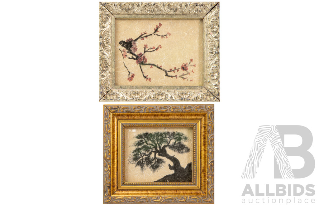 Pair of Small Asian Artworks