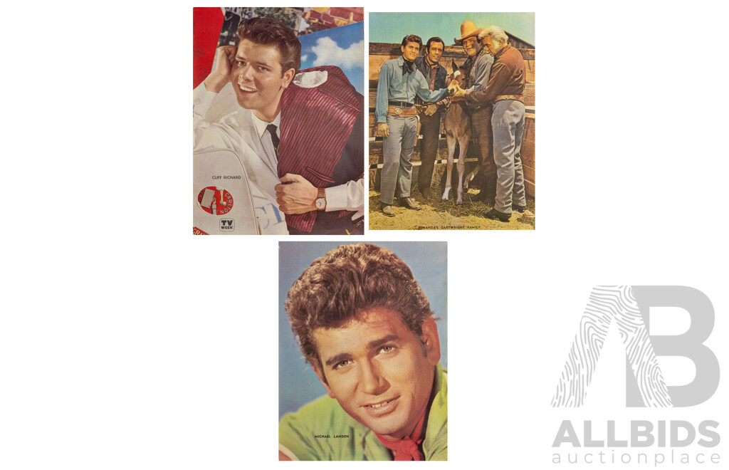 Set of Vintage 1960s TV Week Posters