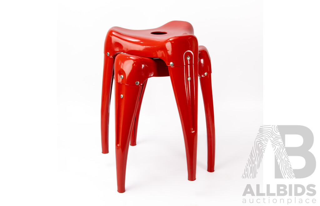 Pair of Wisdon Tooth Stools by Yasuaki Sasamoto for Dulton
