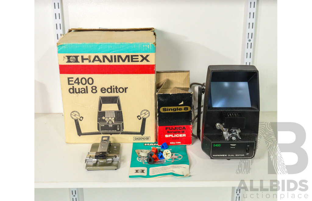 Vintage Hanimex Dual 8 Editor in Original Box