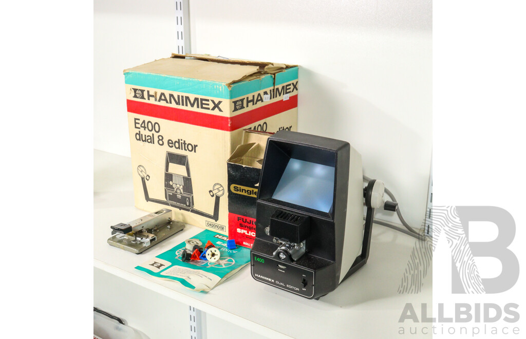 Vintage Hanimex Dual 8 Editor in Original Box