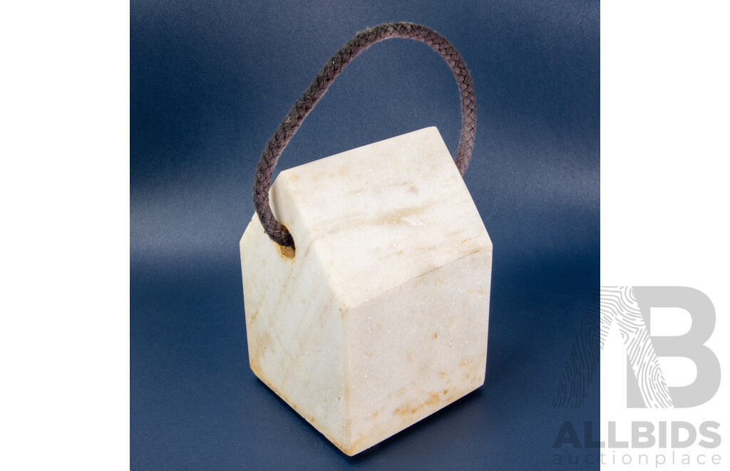 Elegant Designer Marble Stone Heavy Rope Door Stop