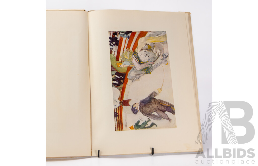 1952 Toulouse Lautrec Abrams Art Book With 16 Beautiful Full Colour Prints