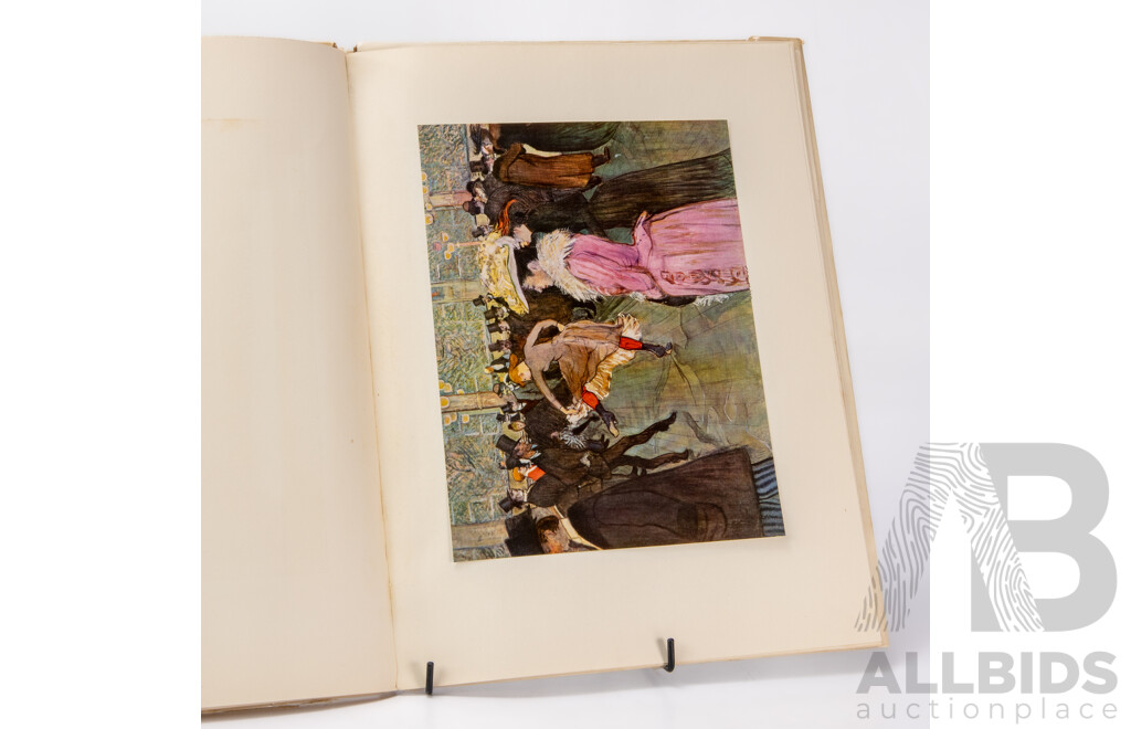 1952 Toulouse Lautrec Abrams Art Book With 16 Beautiful Full Colour Prints