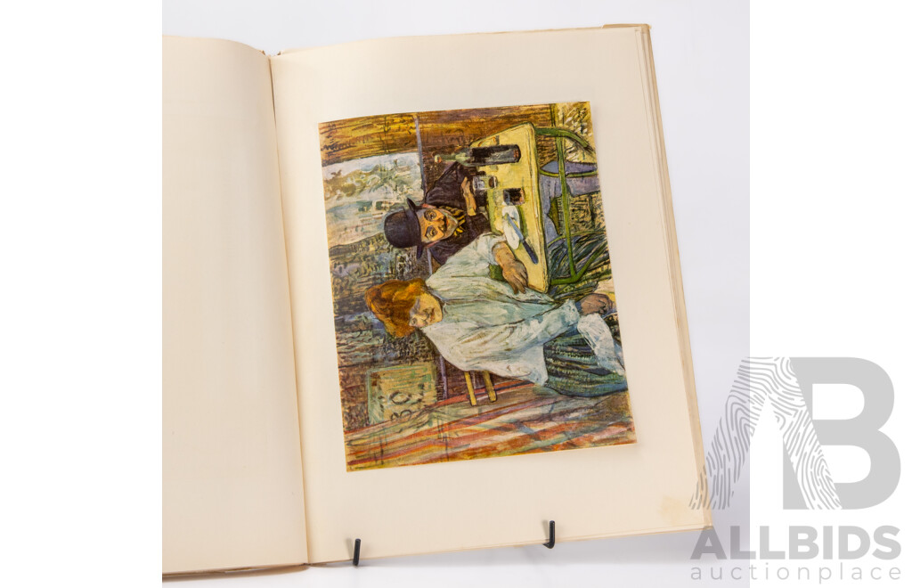 1952 Toulouse Lautrec Abrams Art Book With 16 Beautiful Full Colour Prints
