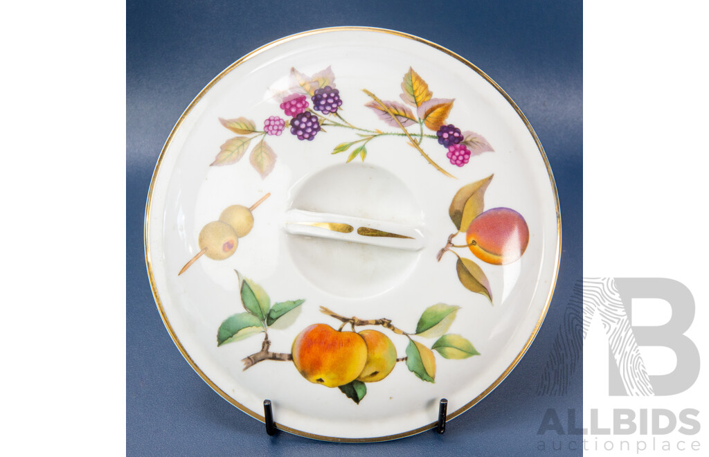 Royal Worcester Evesham Casserole Stew Pot With Lid Shape 23 Size 6