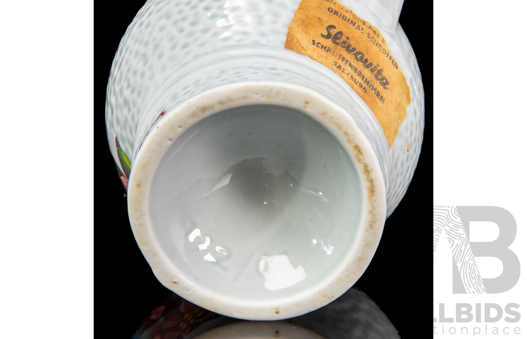 Schroffen Enzian Painted Flowers Jug And Mini Cup