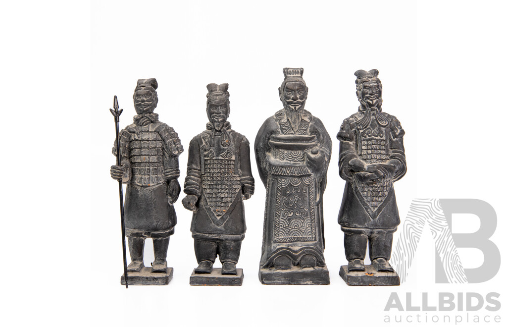 Four Terracotta Statues