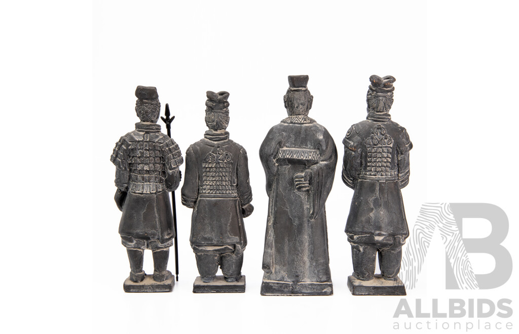 Four Terracotta Statues