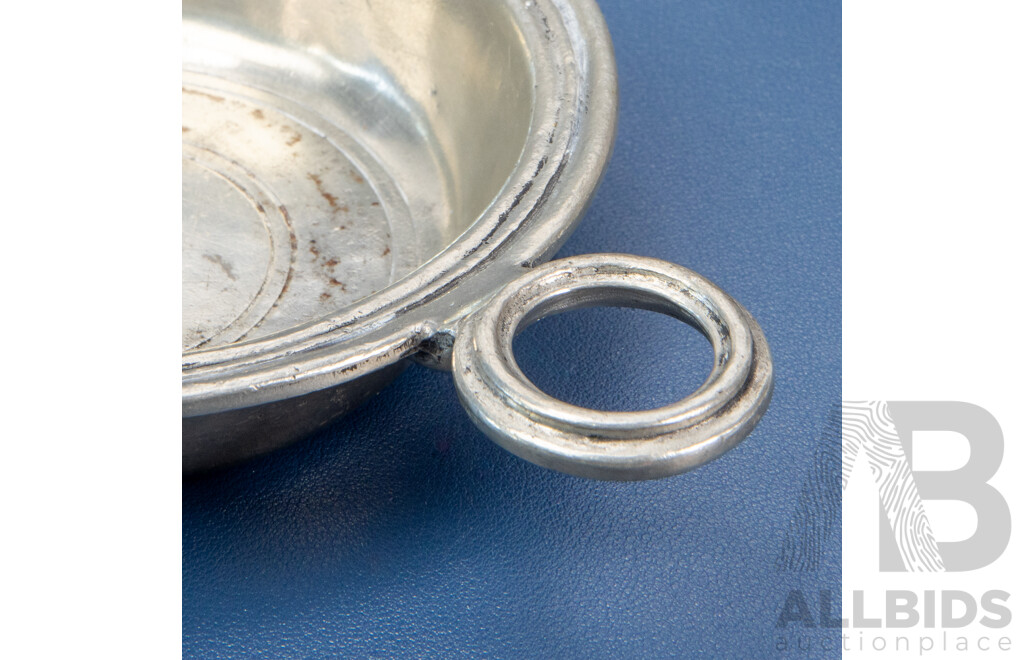 Vintage Italian .950 Pewter Porringer