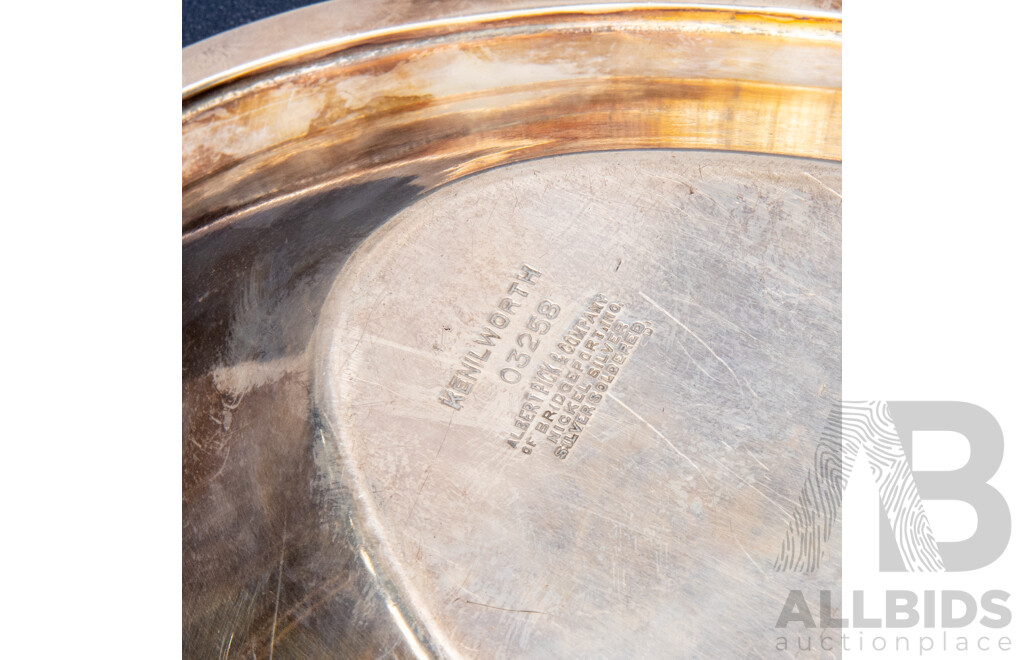 Vintage Albert Pick Silver Plated Ovoid Dish