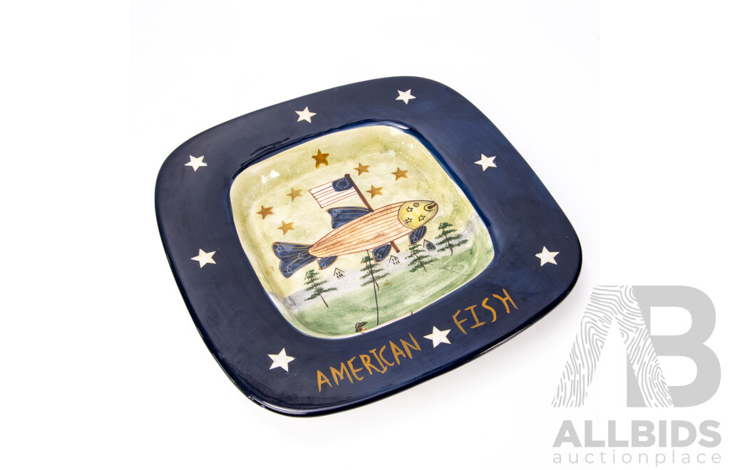 Vintage American Fish Platter