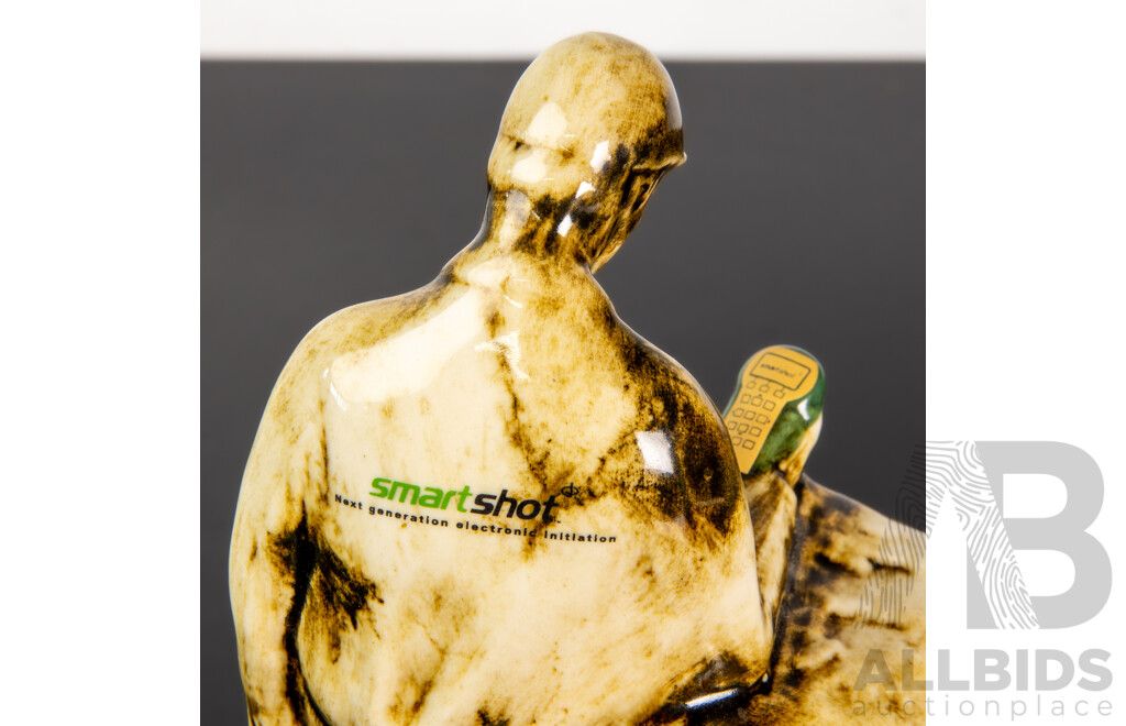 Vintage Dyno Nobel Figural Ceramic Port Decanter