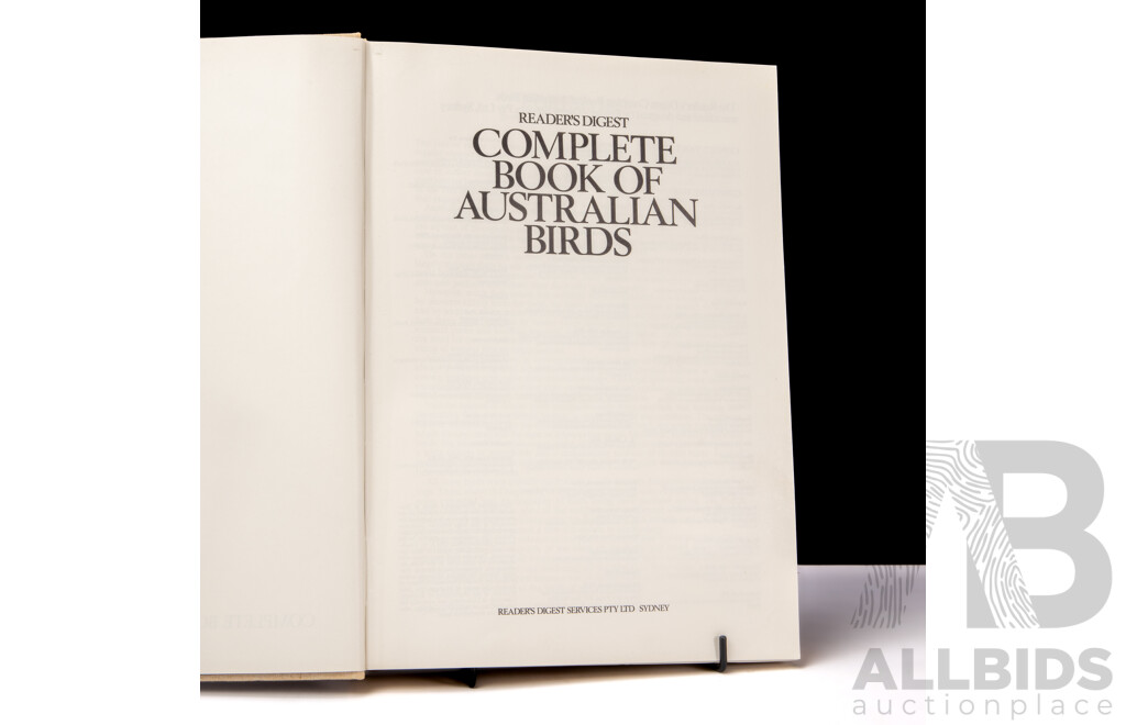 Readers Digest Complete Book Of Australian Birds