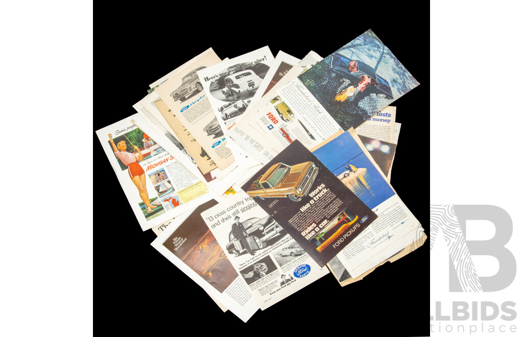 Large Archive of Vintage U.S. Automobile Magazine Advertisements