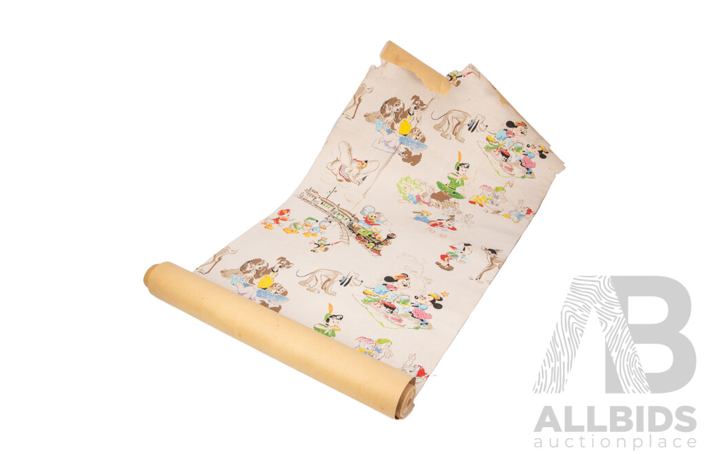 Two Rolls of Vintage Sunworthy Disney Wallpaper