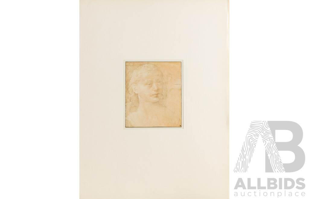 Wonderful and Very Rare Albertina-Facsimile Antique Colotype Prints of the Italian Masters [Italianische Meister] (1923), Edition 45 of Only 500 Copies, 61 x 46 cm (folio)