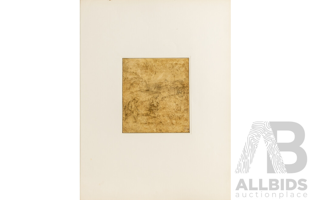 Wonderful and Very Rare Albertina-Facsimile Antique Colotype Prints of the Italian Masters [Italianische Meister] (1923), Edition 45 of Only 500 Copies, 61 x 46 cm (folio)