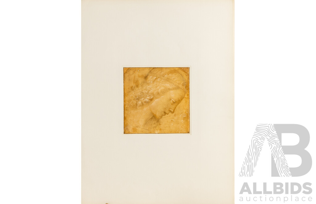 Wonderful and Very Rare Albertina-Facsimile Antique Colotype Prints of the Italian Masters [Italianische Meister] (1923), Edition 45 of Only 500 Copies, 61 x 46 cm (folio)