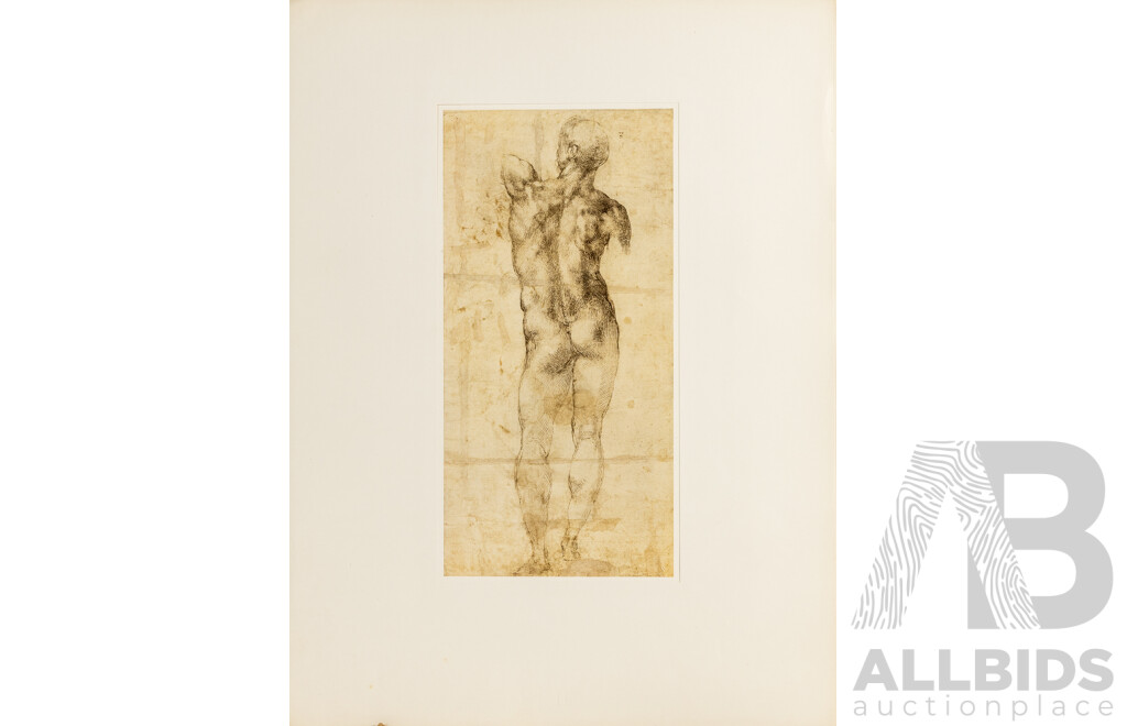 Wonderful and Very Rare Albertina-Facsimile Antique Colotype Prints of the Italian Masters [Italianische Meister] (1923), Edition 45 of Only 500 Copies, 61 x 46 cm (folio)