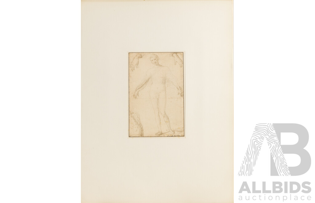 Wonderful and Very Rare Albertina-Facsimile Antique Colotype Prints of the Italian Masters [Italianische Meister] (1923), Edition 45 of Only 500 Copies, 61 x 46 cm (folio)
