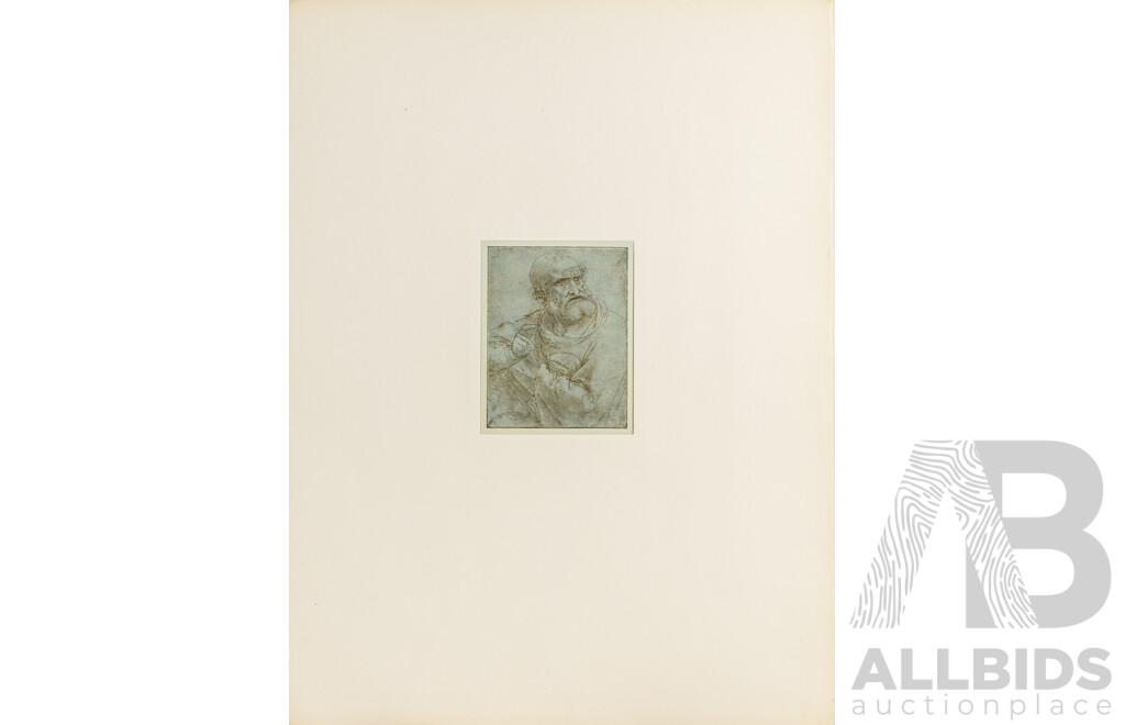 Wonderful and Very Rare Albertina-Facsimile Antique Colotype Prints of the Italian Masters [Italianische Meister] (1923), Edition 45 of Only 500 Copies, 61 x 46 cm (folio)