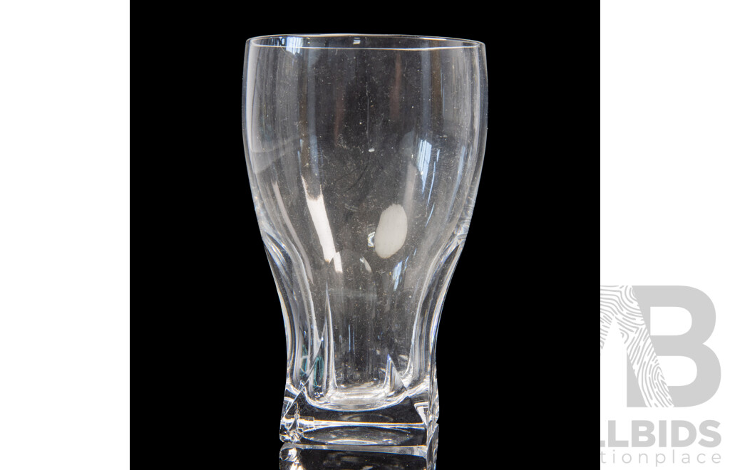 Five Peill & Putzler Glass Tumblers and Six Vintage Cristal D'Arques Wine Goblets