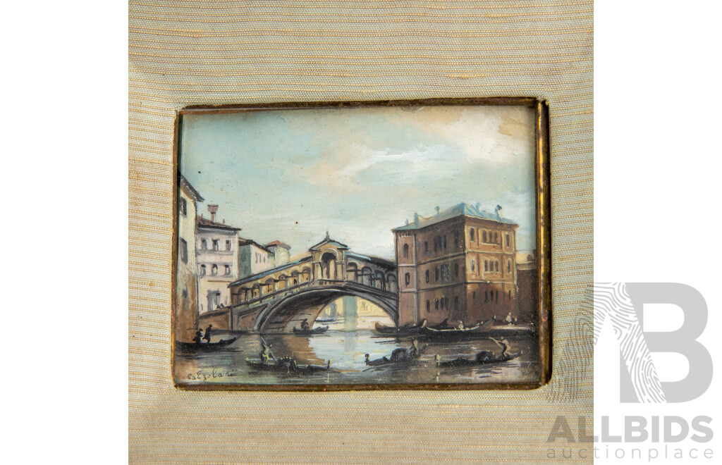 Ida Calzolari (Italian, B.1936), Miniature Oil Painting, 9.5 × 7 Cm