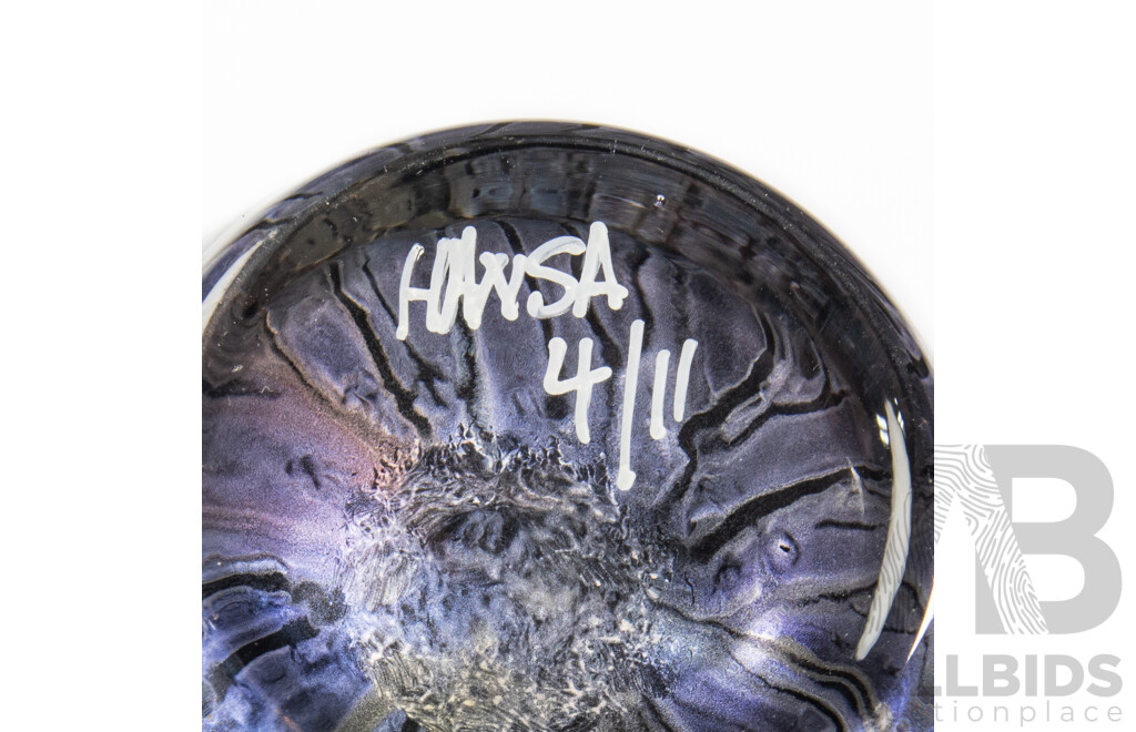 Two Quaama Studio Art Glass Vases, Including John (Hansa) Van Horssen, and Malvo