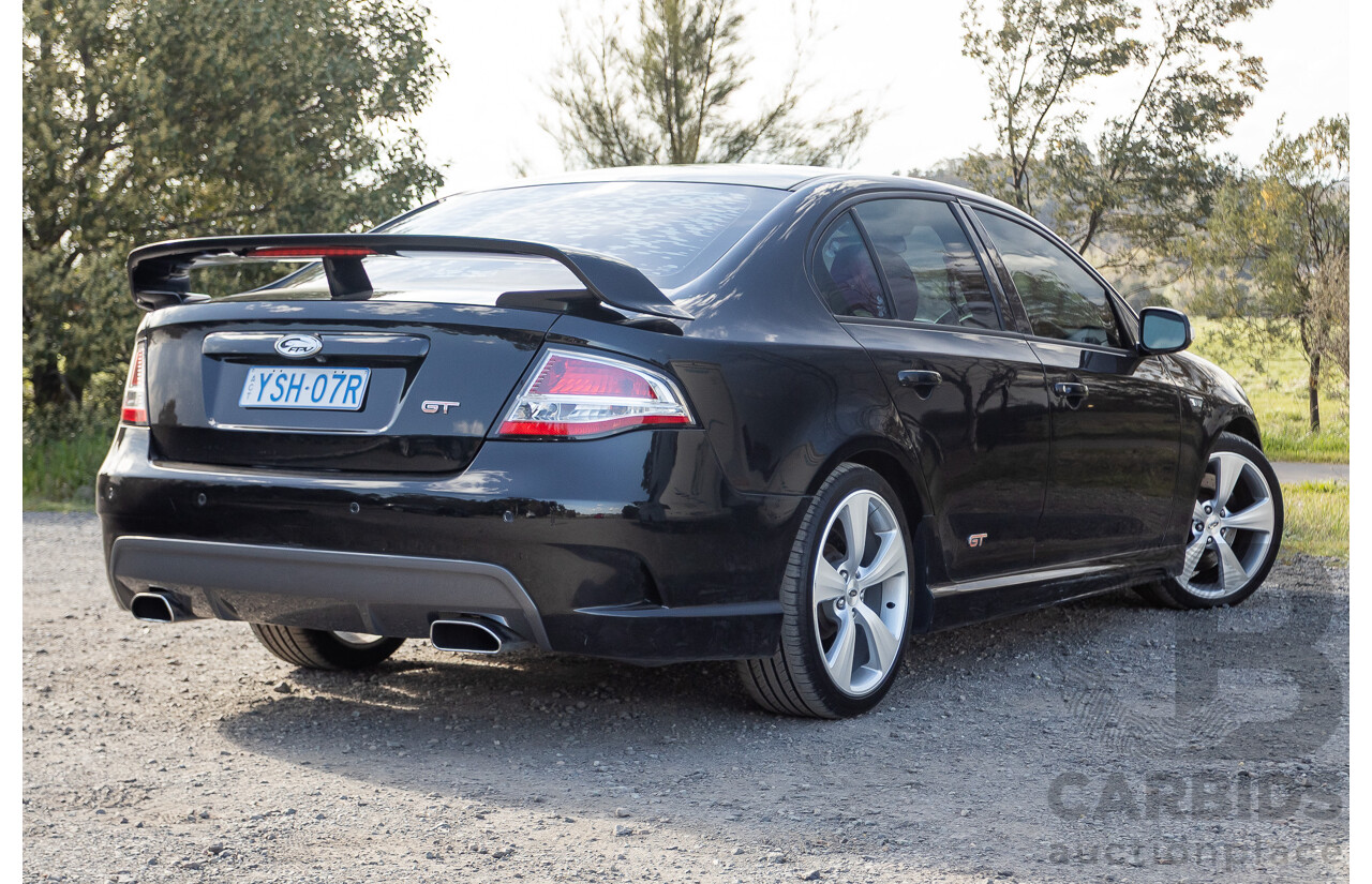 3/2010 Ford FPV GT FG Mk1 Build No. #882 4d Sedan Silhouette Black V8 5.4L