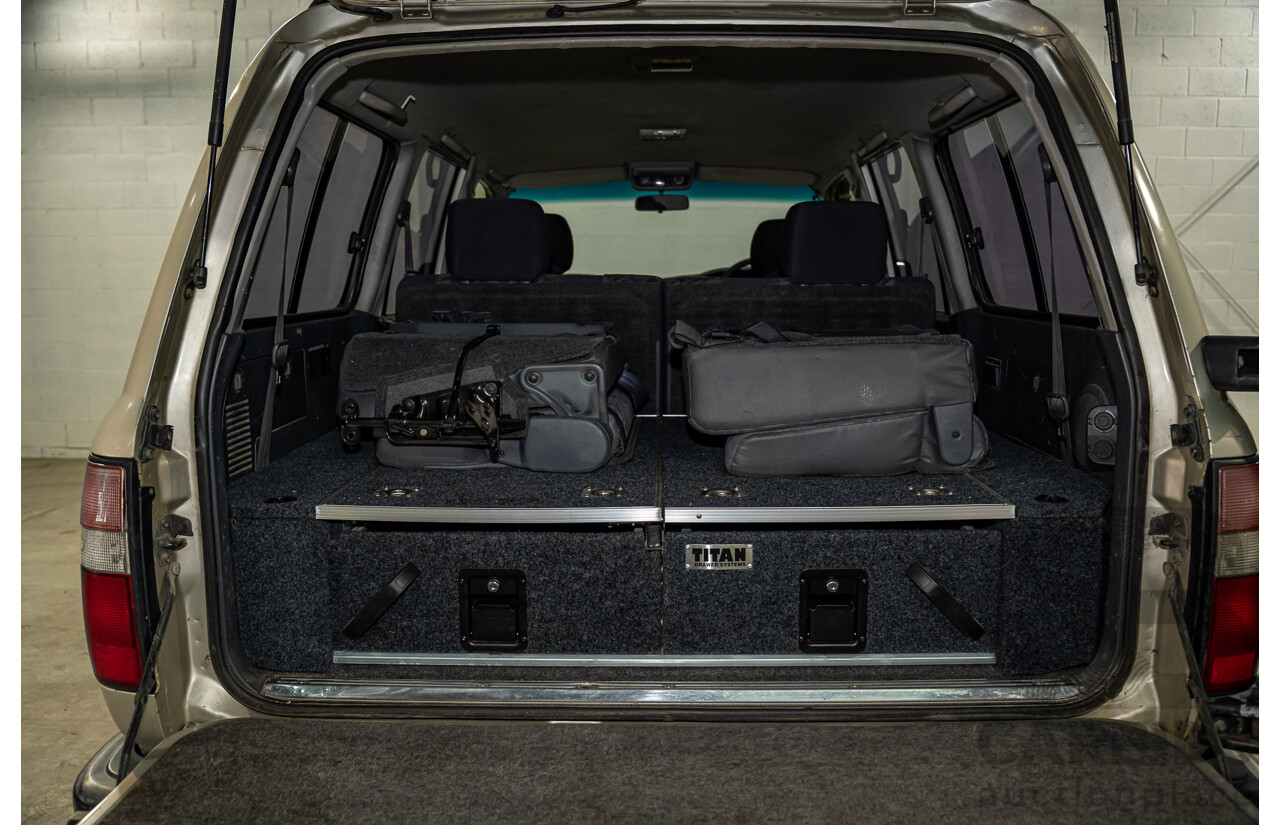 12/1995 Toyota Landcruiser GXL (4x4)  4d Wagon Golden Wheat Metallic Turbo 4.5L