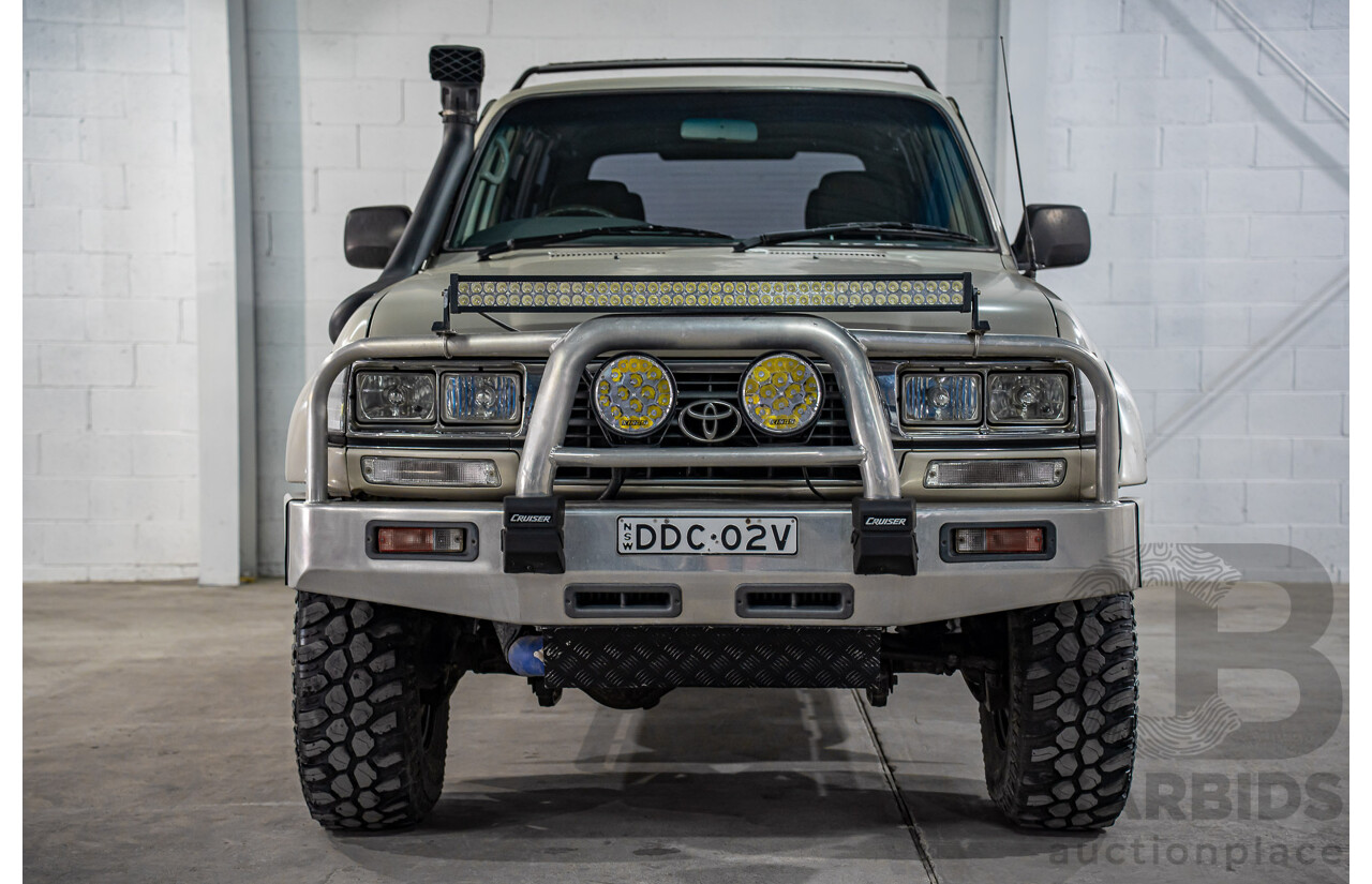 12/1995 Toyota Landcruiser GXL (4x4)  4d Wagon Golden Wheat Metallic Turbo 4.5L